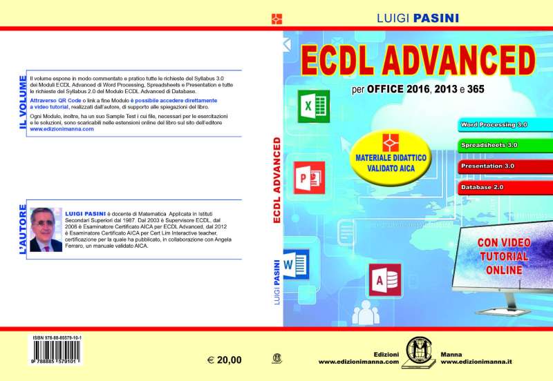 Ecdl Advanced prima e quarta di copertina
